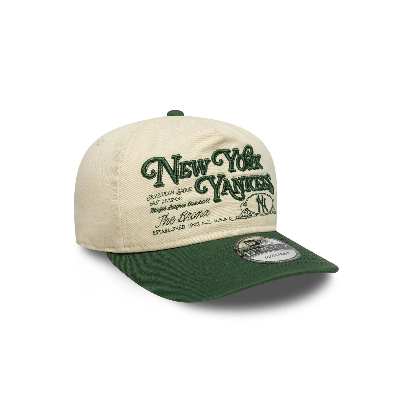 Casquette 19Twenty NY Yankees Washed Graphic - Dark Green