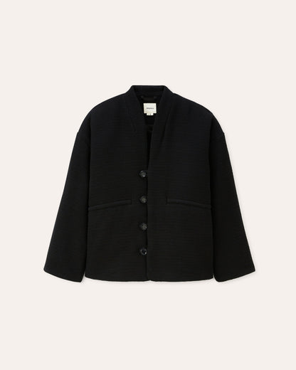 Vatna Veste matelassé - Black Tweed
