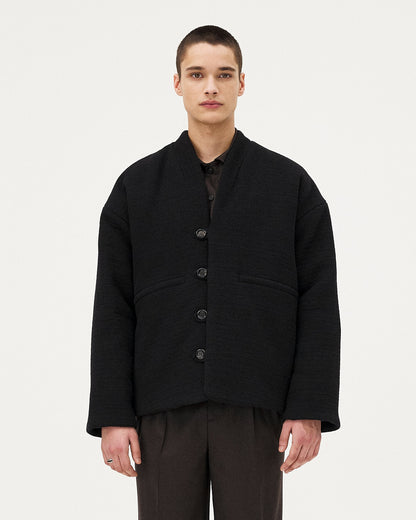 Vatna Veste matelassé - Black Tweed