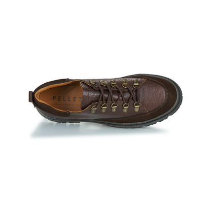 Claude veau graine pull up - Dark Brown / Velours