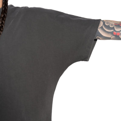 Heavywide Dolman T-Shirt - Black Pigment Dyed