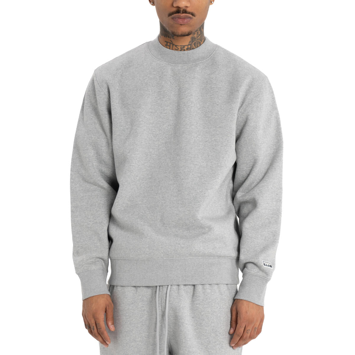 Heavyweight Basic Crewneck - Heather Gray
