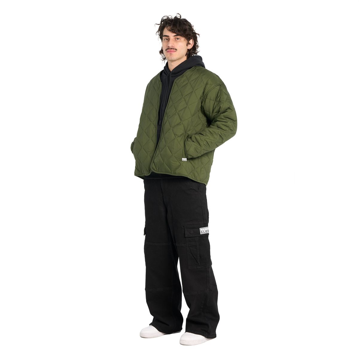Heavyweight Quilted Liner Jacket - Olive