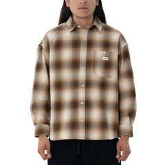 Heavywide Ombre Flannel Shirt - Brown