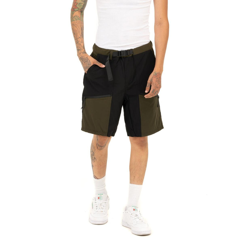 Performance Stretch Nylon Hiking Short - Black/Olive