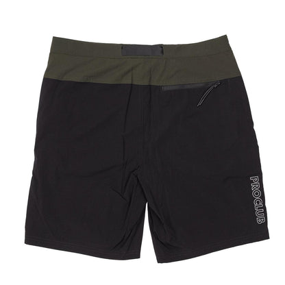Performance Stretch Nylon Hiking Short - Black/Olive