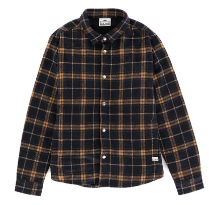 Work Flannel Shirt Jacket - Navy / Khaki
