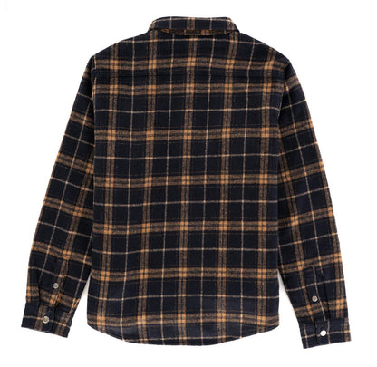 Work Flannel Shirt Jacket - Navy / Khaki