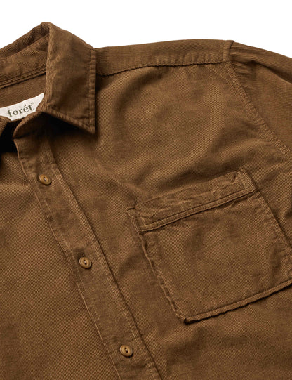 River Corduroy Shirt - Burnt Khaki