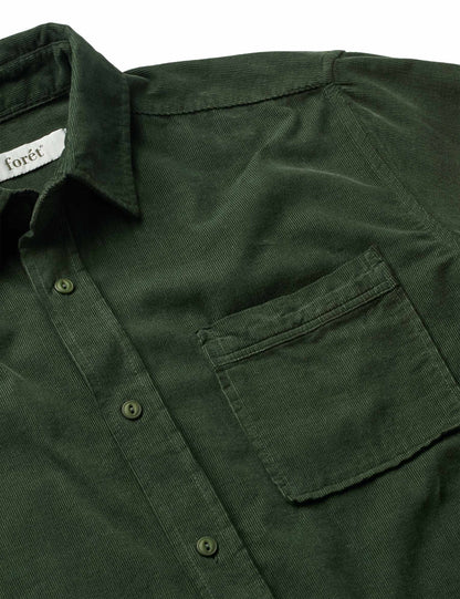 River Corduroy Shirt - Dark Green