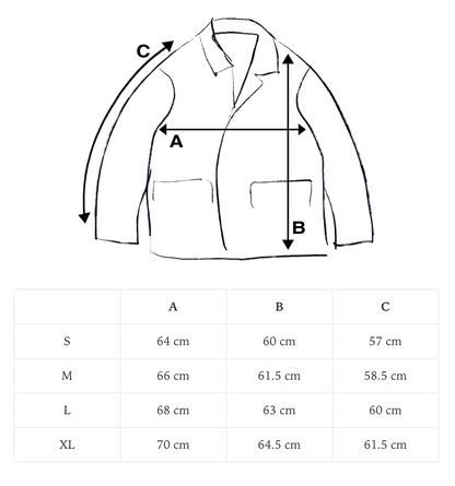 Heavy Canvas Destroyed Work Jacket - Tan