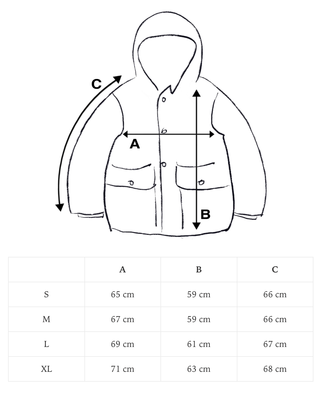 Smock 2 in 1  Hooded Parka Jacket - Olive