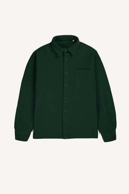 Pure wool overshirt - Navy