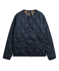 Military Crew Neck Down Jacket - D.Navy