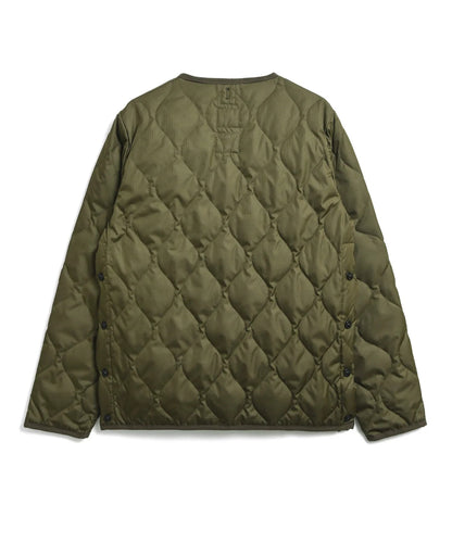 Military Crew Neck Down Jacket - D.Olive