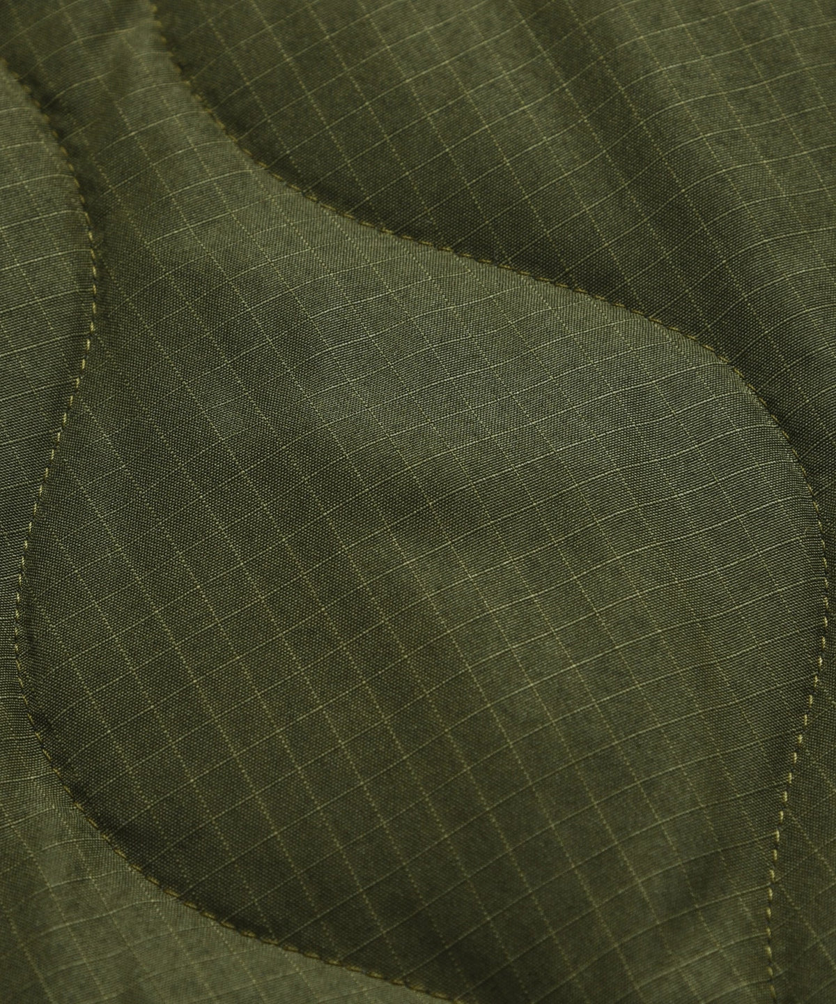 Military Reversible “Hi Neck” Down Vest - D.Olive / Cream