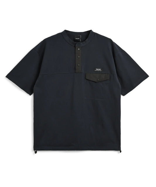 Mountain Henly Neck Pocket T-shirt - D.Navy