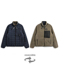 Mountain Reversible - Down x Light Boa Hi Neck Jacket - D.Navy x D.Beige