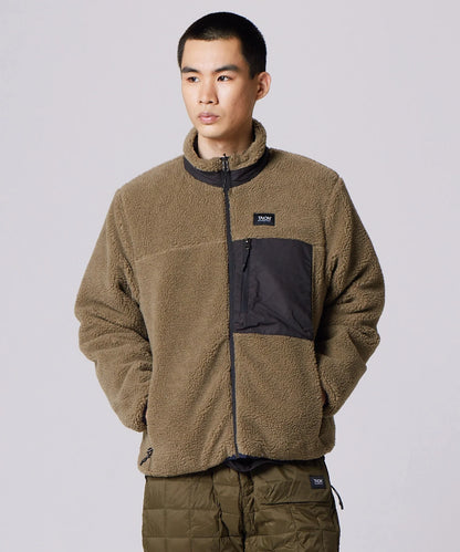 Mountain Reversible - Down x Light Boa Hi Neck Jacket - D.Navy x D.Beige