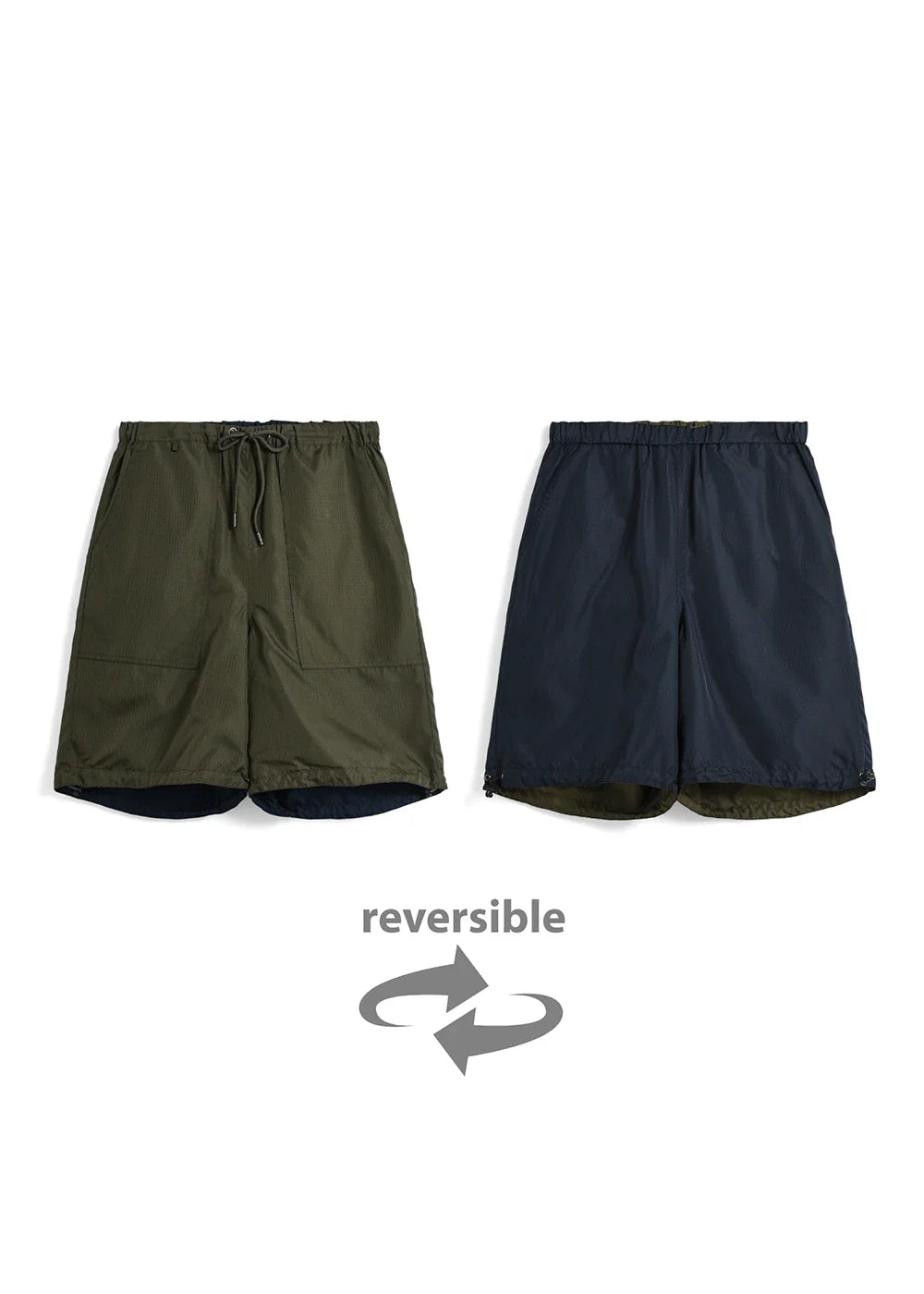 Non Down Military Reversible Short - D.Olive / D.Navy
