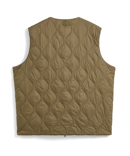 Reversible China Button Down Vest - D.Khaki / D.Navy