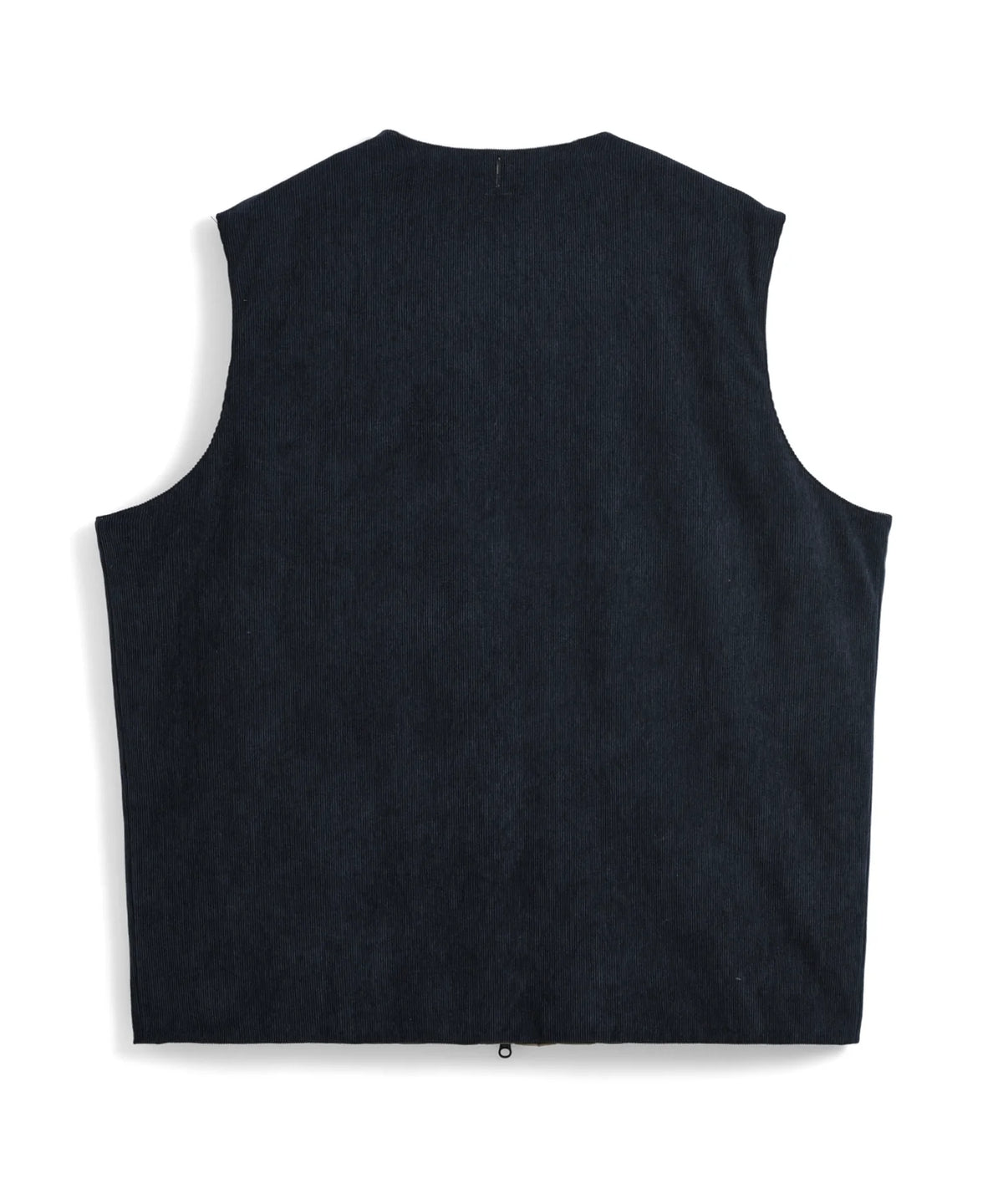 Reversible China Button Down Vest - D.Khaki / D.Navy