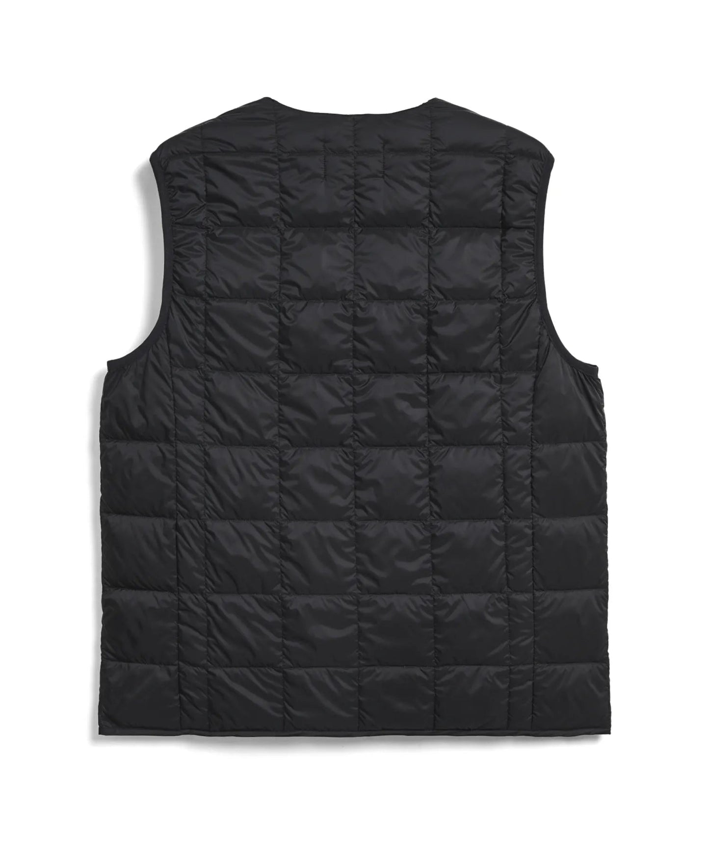 V-Neck Button Down Vest - Black
