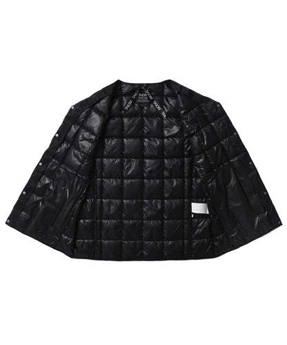 V-Neck Button Down Vest - Black