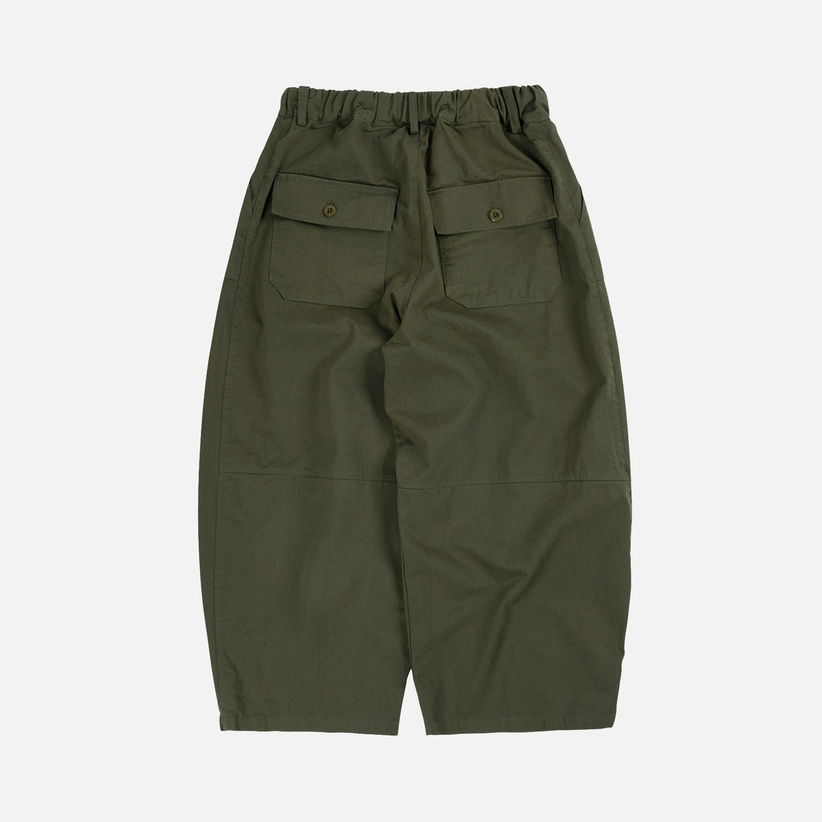Twill Balloon Pants - Olive