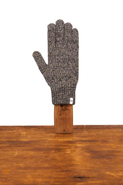 Full Finger Glove Rag Wool - Charcoal Melange