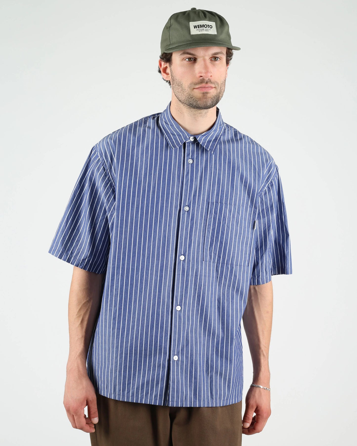 Walker Short Sleeve Shirt - Navy Blue