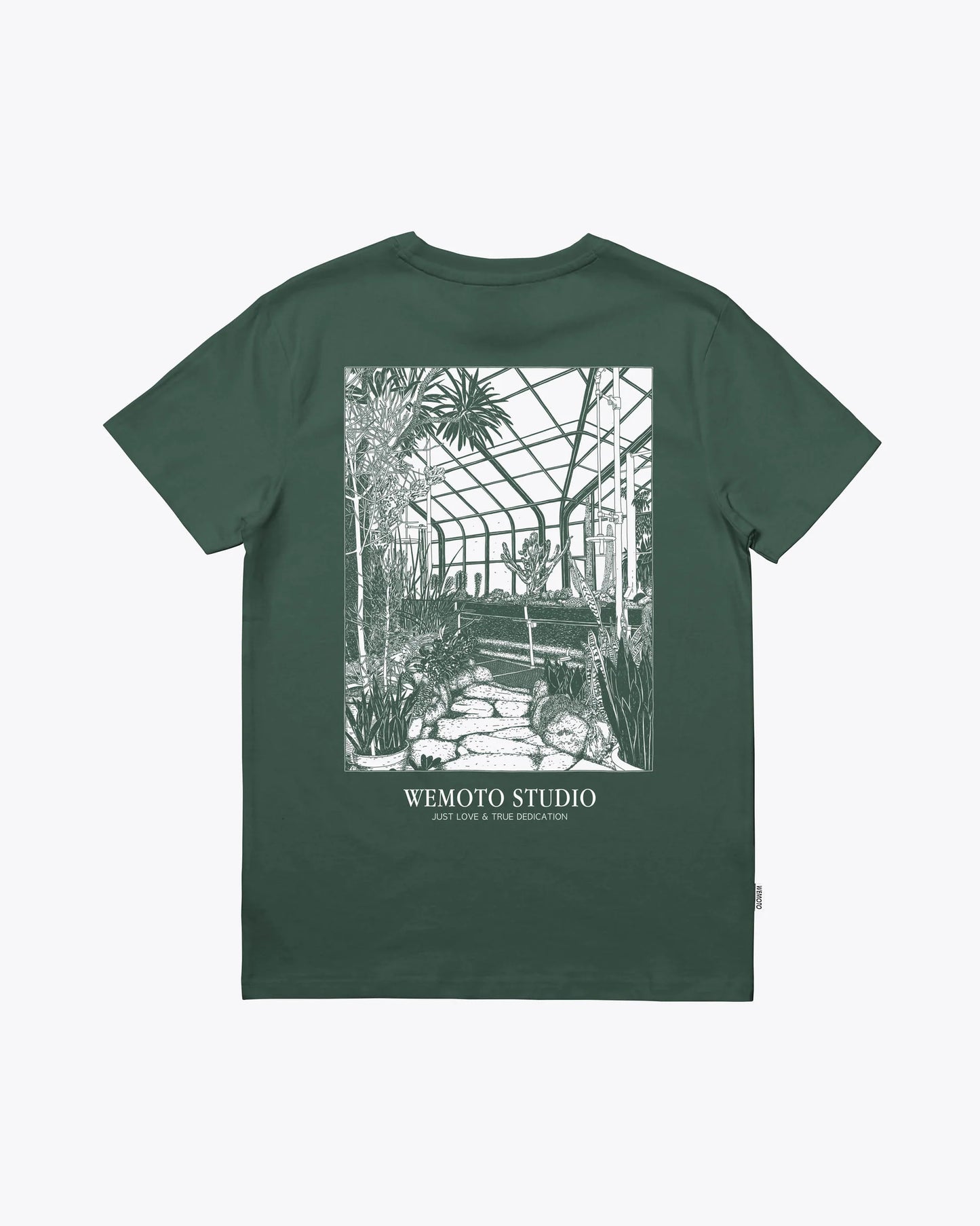 Glasshouse Printed Artwork T-Shirt - Bottle Green