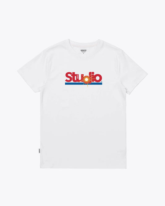 Studio Printed Artwork T-Shirt - White