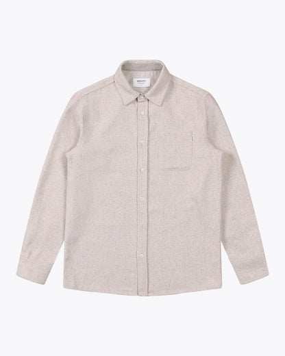 Anderson Blended Wool Shirt - Beige