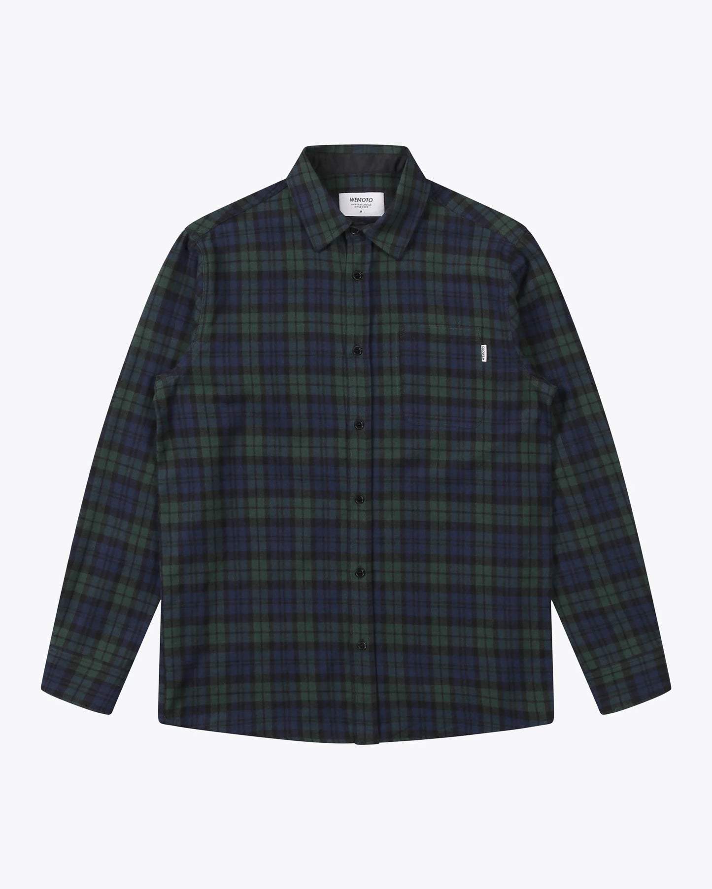 Ian Cotton Flannel Shirt - Dark Green