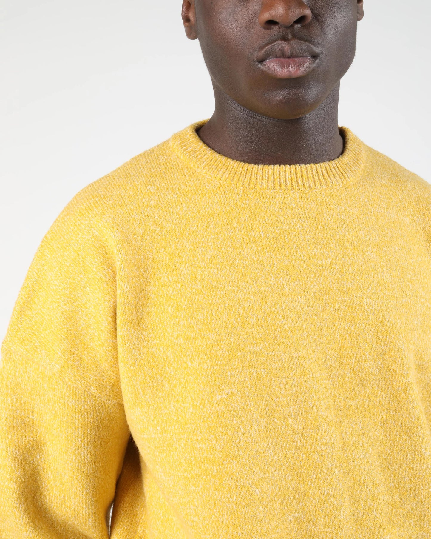 Shane Vegan Knit Crewneck Pullover - Yellow