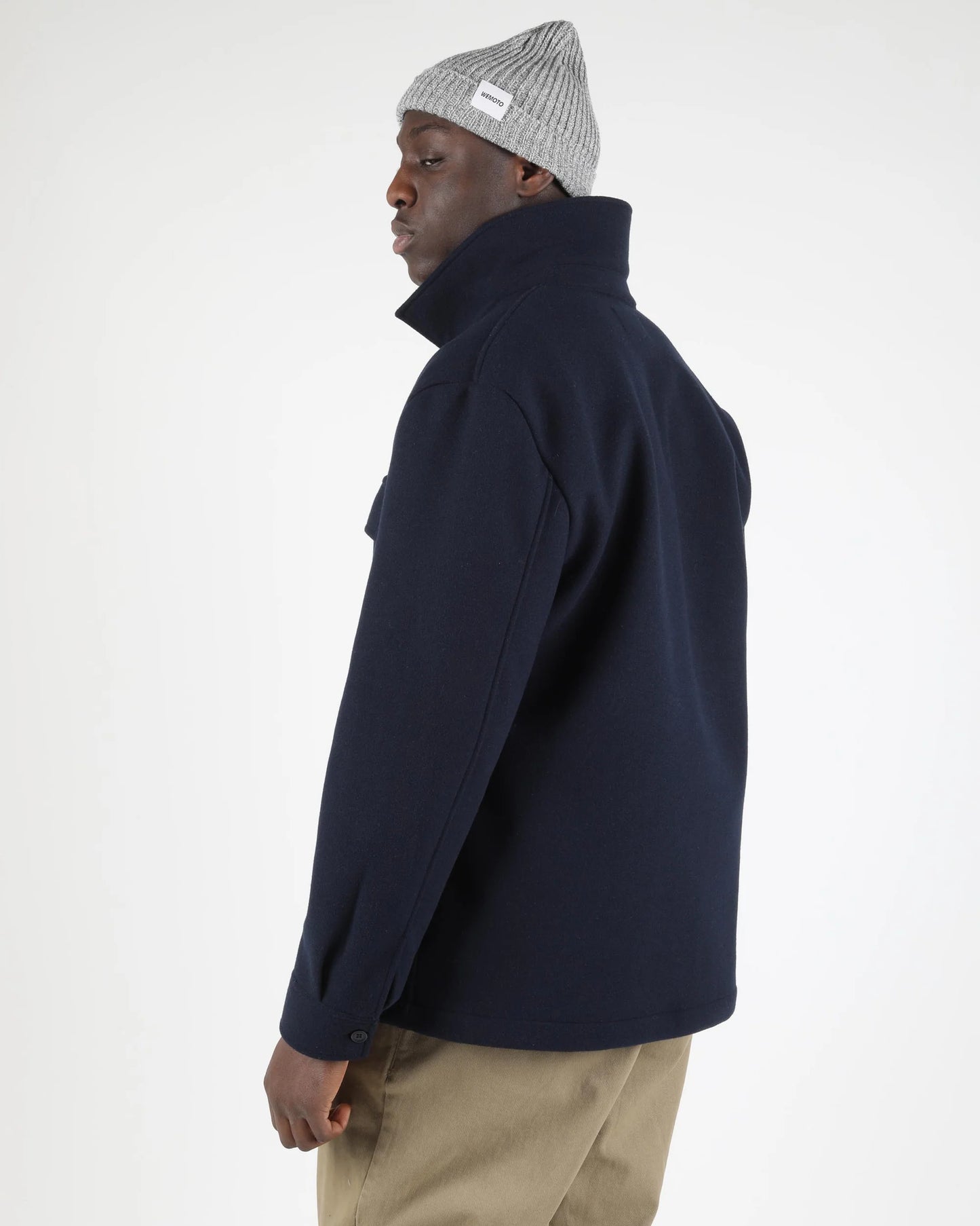 Jean Fleece Overshirt - Navy Blue