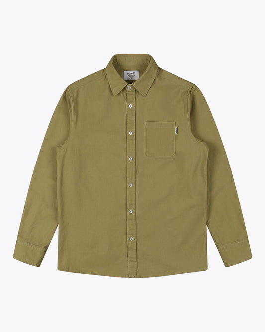 Bobby Coton Twill Shirt - Light Olive