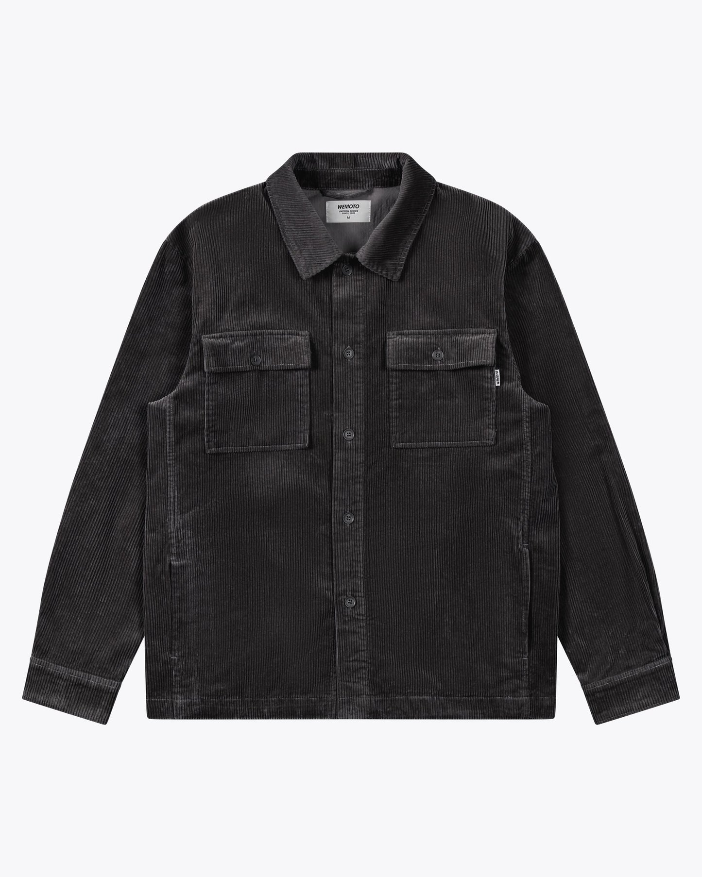 Griffith Corduroy Worker Overshirt - Charcoal