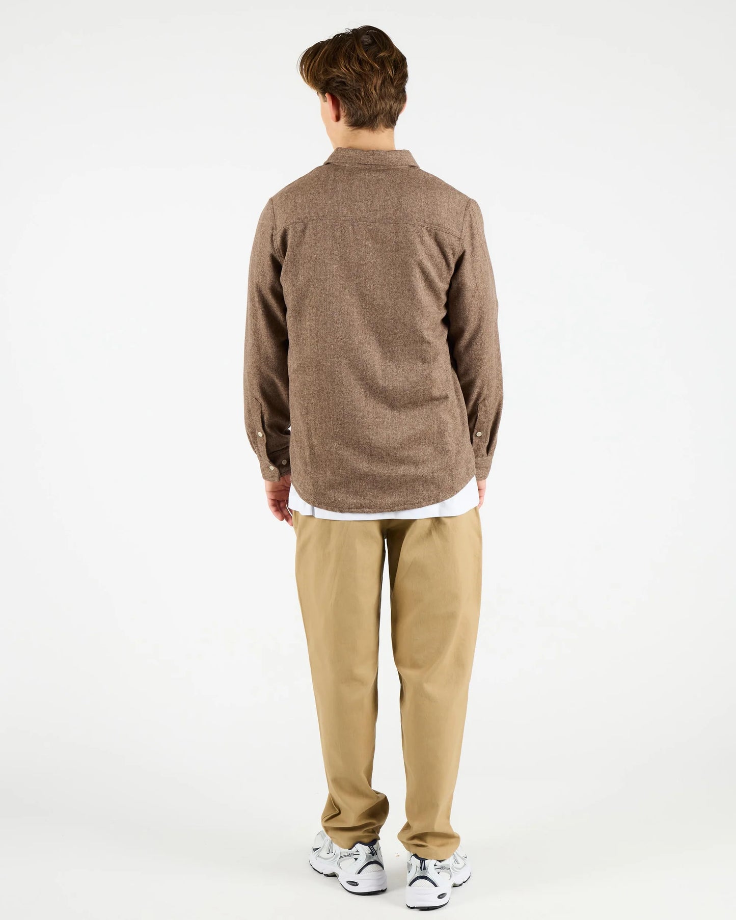 Anderson Blended Wool Shirt - Brown