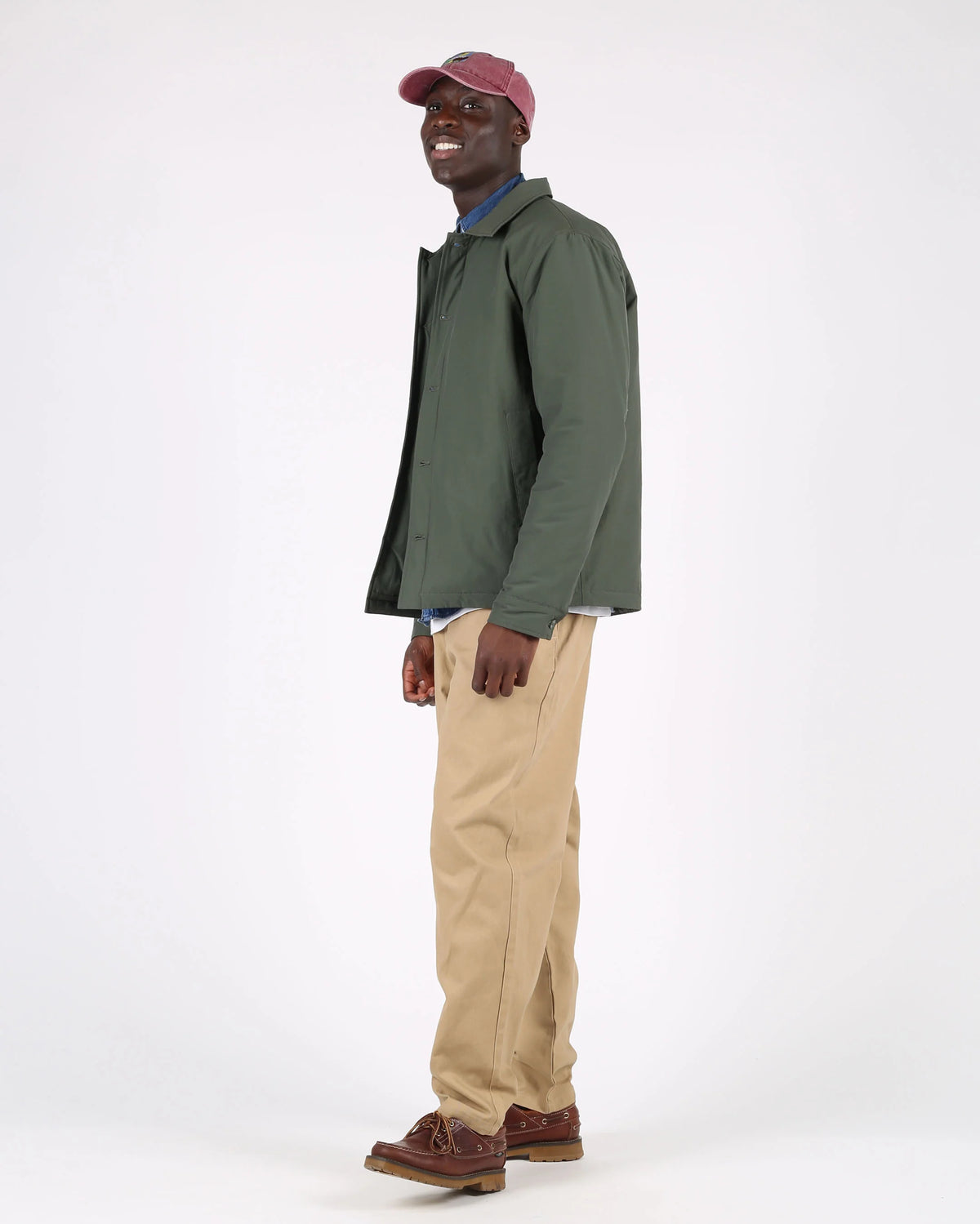 Greyson Padded Coach Jacket - Olive