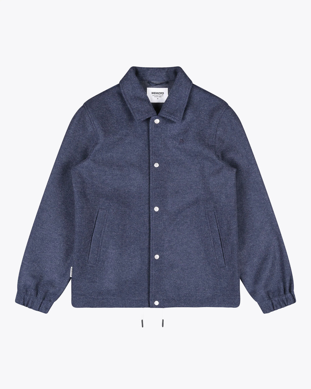 Hall Fleece Coach Jacket - Navy Blue Melange