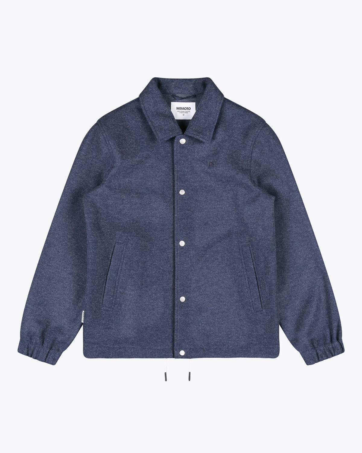 Hall Fleece Coach Jacket - Navy Blue Melange