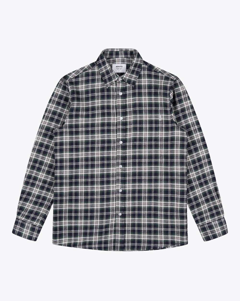 Ian Cotton Flannel Shirt - Dark Green