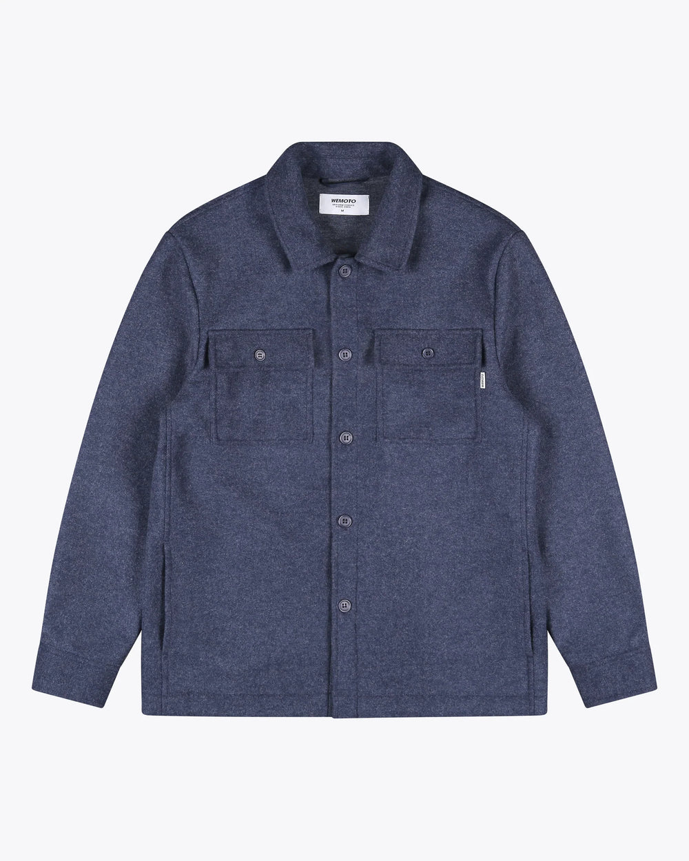 Jean Fleece Overshirt - Navy Blue Melange