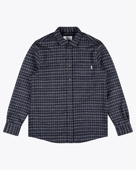 Jonah Blended Wool Shirt - Dark Navy