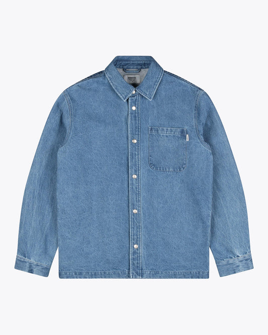 Len Denim Overshirt - Blue Denim