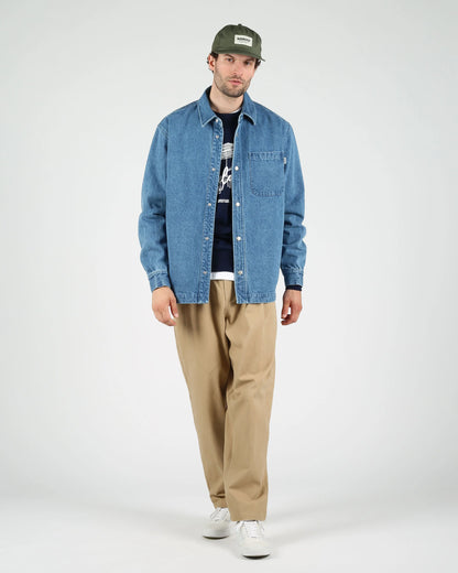 Len Denim Overshirt - Blue Denim