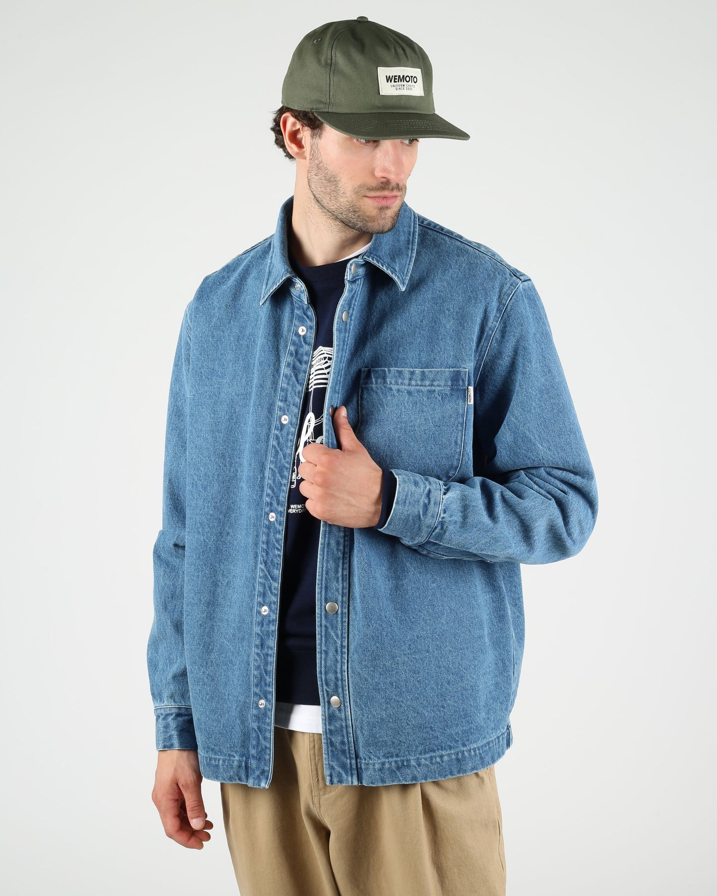 Len Denim Overshirt - Blue Denim