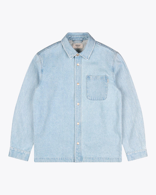 Len Denim Overshirt - Light Denim